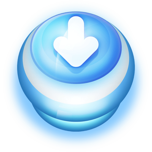 Button Blue Arrow Down icon