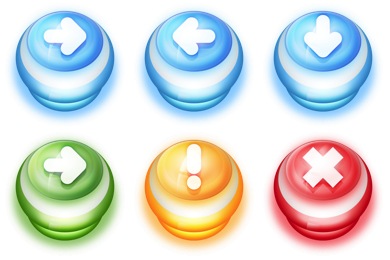 Pushdown Buttons Icons