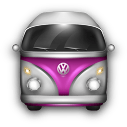 VW Bulli Purple White icon