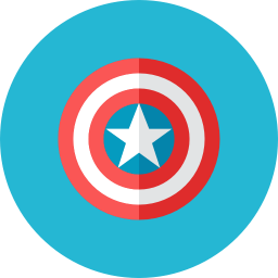 Captain Shield Icon | Kameleon Iconpack | Webalys