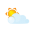 Sun lightcloud icon