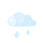 Day lightcloud rain icon