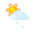 Sun-littlecloud-rain icon