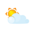 Sun lightcloud icon