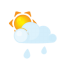 Sun-lightcloud-rain icon
