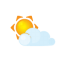 Sun littlecloud icon