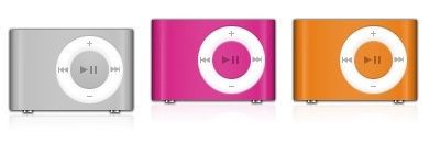 iPod Shuffle Colors Icons