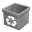 Trash grey empty icon