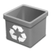 Trash-grey-empty icon