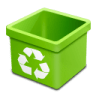 Trash-green-empty icon