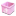 Pink trash empty icon