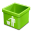 Green-trash-empty icon
