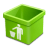 Green-trash-empty icon