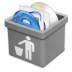 Grey-trash-full icon