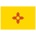 US NM New Mexico Flag icon