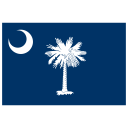 US SC South Carolina Flag icon
