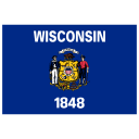 US WI Wisconsin Flag icon