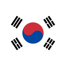 KR South Korea Flag icon