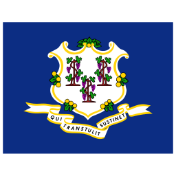 US CT Connecticut Flag icon
