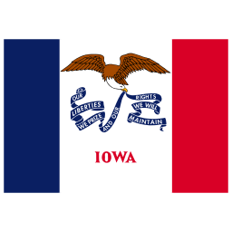 US IA Iowa Flag icon