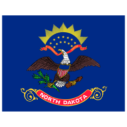 US ND North Dakota Flag icon