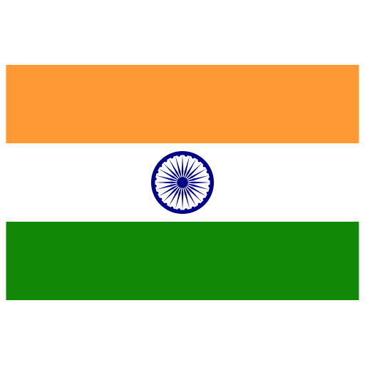 IN India Flag Icon | Public Domain World Flags Iconpack | Wikipedia Authors