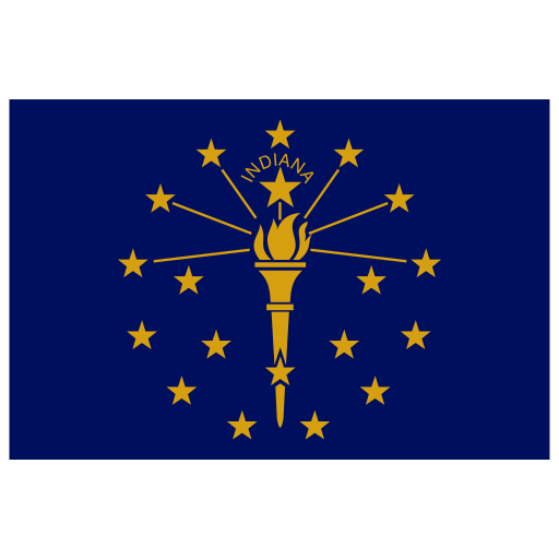 US-IN-Indiana-Flag icon