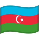Azerbaijan Waved Flag icon