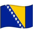 Bosnia-Herzegovina-Waved-Flag icon