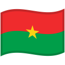 Burkina-Faso-Waved-Flag icon