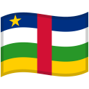 Central African Republic Waved Flag icon