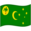 Cocos Keeling Islands Waved Flag icon