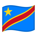 Congo Kinshasa Waved Flag icon