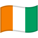 Cote D Ivoire Waved Flag icon