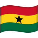 Ghana-Waved-Flag icon