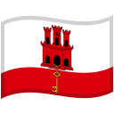 Gibraltar-Waved-Flag icon