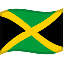 Jamaica Waved Flag icon
