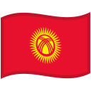 Kyrgyzstan-Waved-Flag icon