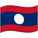 Laos Waved Flag icon