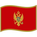 Montenegro Waved Flag icon