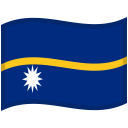 Nauru Waved Flag icon