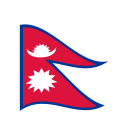 Nepal Waved Flag icon