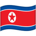 North-Korea-Waved-Flag icon
