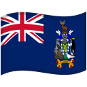 South Georgia South Sandwich Islands Waved Flag icon