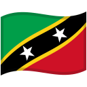 St Kitts Nevis Waved Flag icon