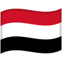 Yemen Waved Flag icon