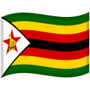 Zimbabwe Waved Flag icon