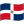 Dominican Republic Waved Flag icon