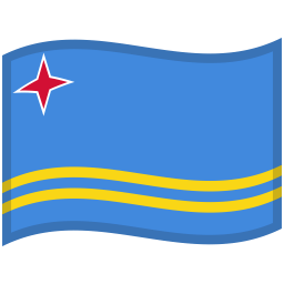 Aruba Waved Flag icon