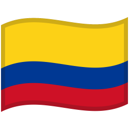 Colombia Waved Flag icon